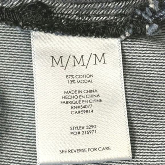 Cabi Waterfront Denim Bow Shirt‎ Long sleeve Button Down Size Medium Tencel - Picture 6 of 8